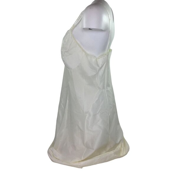 Vintage 60s Womens Vassarette Full Slip Sleeveless White Size 40 - Picture 5 of 15